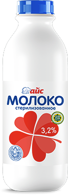 Стерильденген сүт 3,2 %